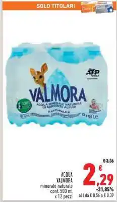Conad Acqua Valmora offerta