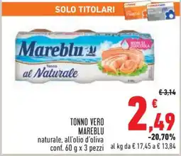 Conad TONNO VERO MAREBLU offerta