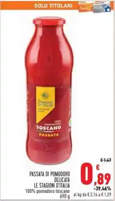 Conad Passata di Pomodoro Delicata offerta