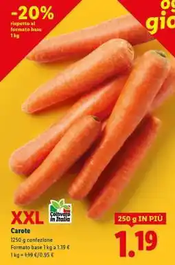 Lidl Carote offerta