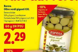 Lidl Baresa Olive verdi giganti XXL offerta