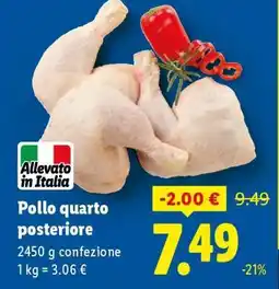 Lidl POLLO QUARTO POSTERIORE offerta