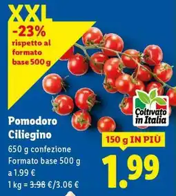 Lidl Pomodoro Ciliegino offerta