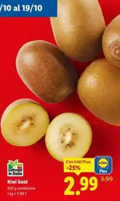 Lidl Kiwi Gold offerta
