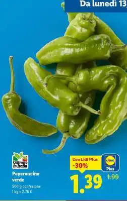 Lidl Peperoncino verde offerta