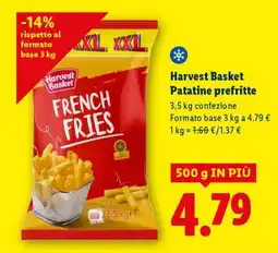 Lidl Harvest Basket Patatine prefritte offerta