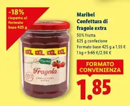 Lidl Maribel Confettura di fragole extra offerta