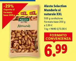 Lidl Alesto Selection Mandorle al naturale XXL offerta