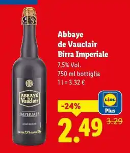 Lidl Abbaye de Vauclair Birra Imperiale offerta