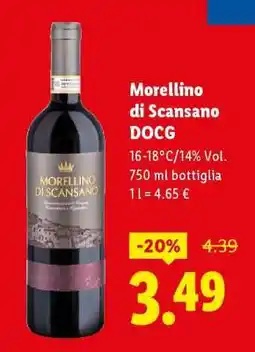 Lidl MORELLINO DI SCANSANO DOCG offerta