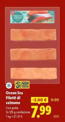 Lidl Ocean Sea Filetti di salmone offerta