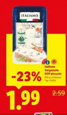 Lidl Italiamo Gorgonzola DOP piccante offerta