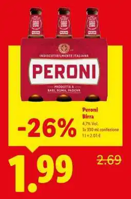 Lidl Peroni Birra offerta