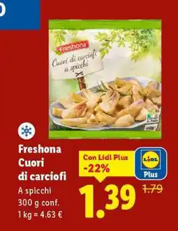 Lidl Freshona Cuori di carciofi offerta