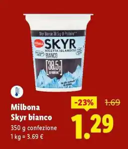 Lidl Milbona Skyr bianco offerta