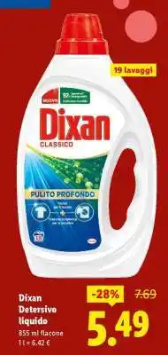 Lidl Dixan Detersivo Liquido offerta