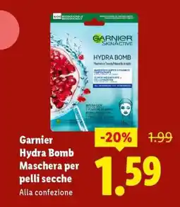 Lidl Garnier Hydra Bomb Maschera per pelli secche offerta