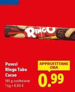 Lidl Pavesi Ringo Tubo Cacao offerta