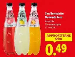 Lidl San Benedetto Bevande Zero offerta