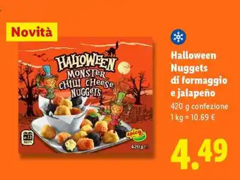 Lidl Halloween Nuggets di formaggio e jalapeño offerta