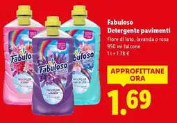 Lidl Fabuloso Detergente Pavimenti offerta