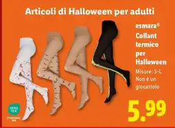 Lidl esmara Collant termico per Halloween offerta