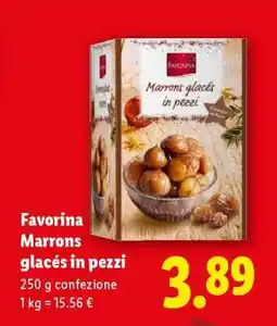 Lidl Favorina Marrons glacés in pezzi offerta