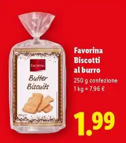 Lidl Favorina Biscotti al burro offerta
