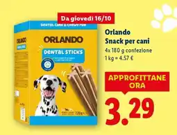 Lidl Orlando Snack per cani offerta