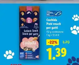 Lidl Coshida Patè snack per gatti offerta