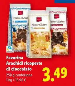 Lidl Favorina Arachidi ricoperte di cioccolato offerta
