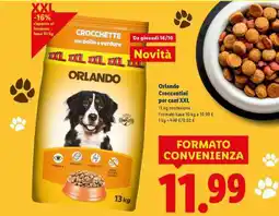 Lidl Orlando Croccantini per cani XXL offerta