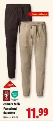 Lidl esmara MEN Pantaloni da uomo offerta