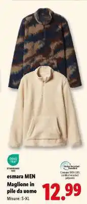 Lidl esmara MEN Maglione in pile da uomo offerta