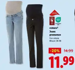 Lidl esemara Jeans premaman offerta