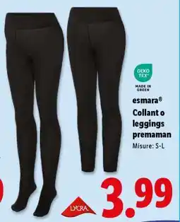 Lidl esmara Collant o leggings premaman offerta