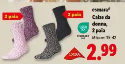 Lidl esmara Calze da donna, 2 paia offerta