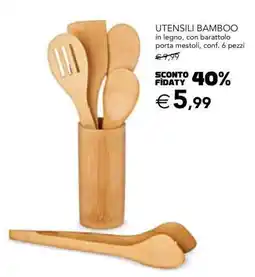 Esselunga UTENSILI BAMBOO offerta