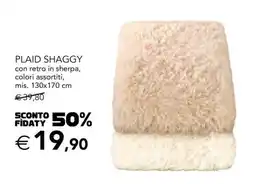 Esselunga PLAID SHAGGY offerta