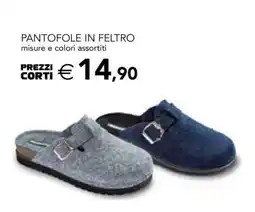 Esselunga PANTOFOLE IN FELTRO offerta