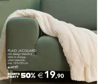 Esselunga PLAID JACQUARD offerta