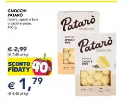 Esselunga Gnocchi Patarò offerta