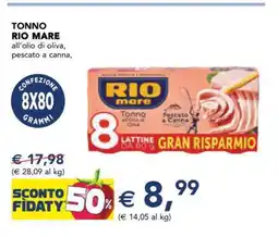 Esselunga TONNO RIO MARE offerta