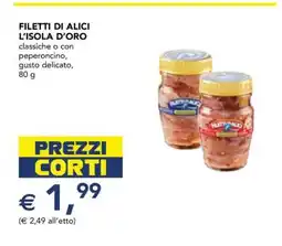 Esselunga FILETTI DI ALICI L'ISOLA D'ORO offerta