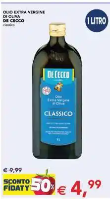 Esselunga Olio Extra Vergine di Oliva De Cecco offerta