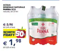 Esselunga ACQUA MINERALE NATURALE PANNA ECO offerta