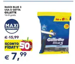 Esselunga RASOI BLUE 3 USA E GETTA GILLETTE offerta