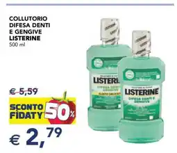 Esselunga Collutorio Difesa Denti e Gengive Listerine offerta