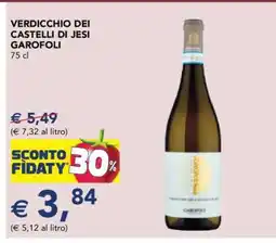 Esselunga VERDICCHIO DEI CASTELLI DI JESI GAROFOLI offerta