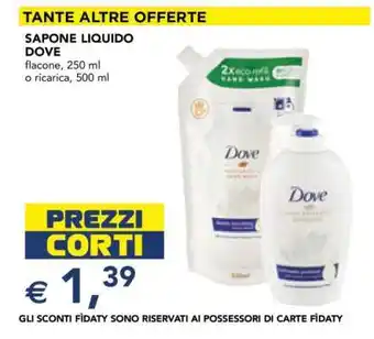 Esselunga SAPONE LIQUIDO DOVE offerta